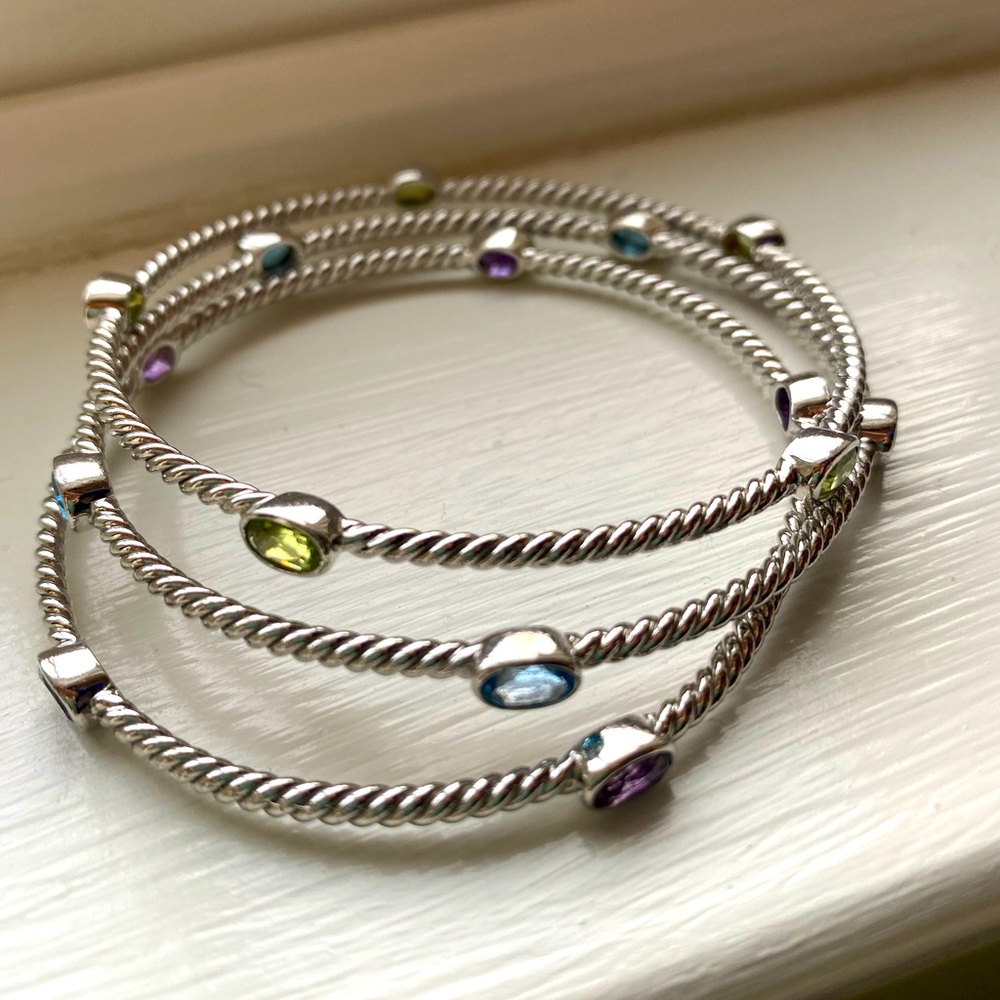 Stackable Silver Bracelets - image 2